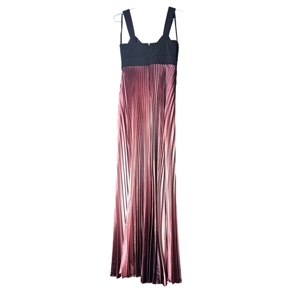 Betsy & Adam Women's size 10 Pleated Maxi Dess Special Occasion Gown Ombre NEW - Picture 3 of 13